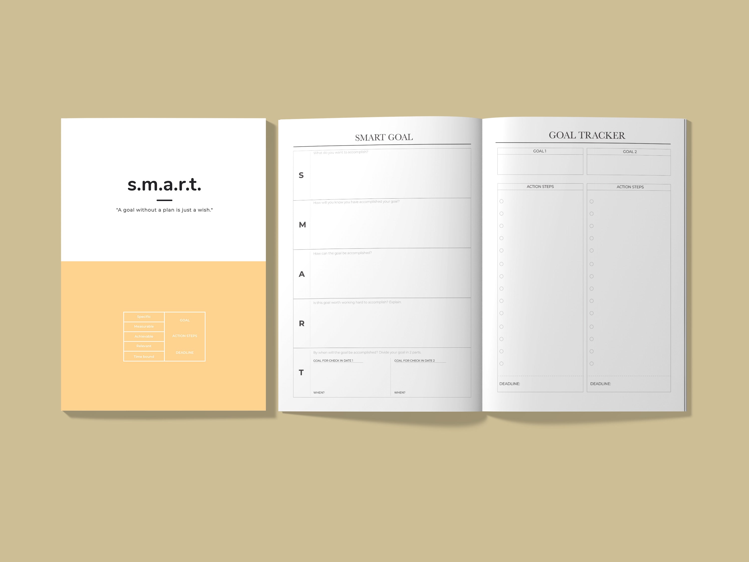 SMART Goals Journal | A5 Notebook