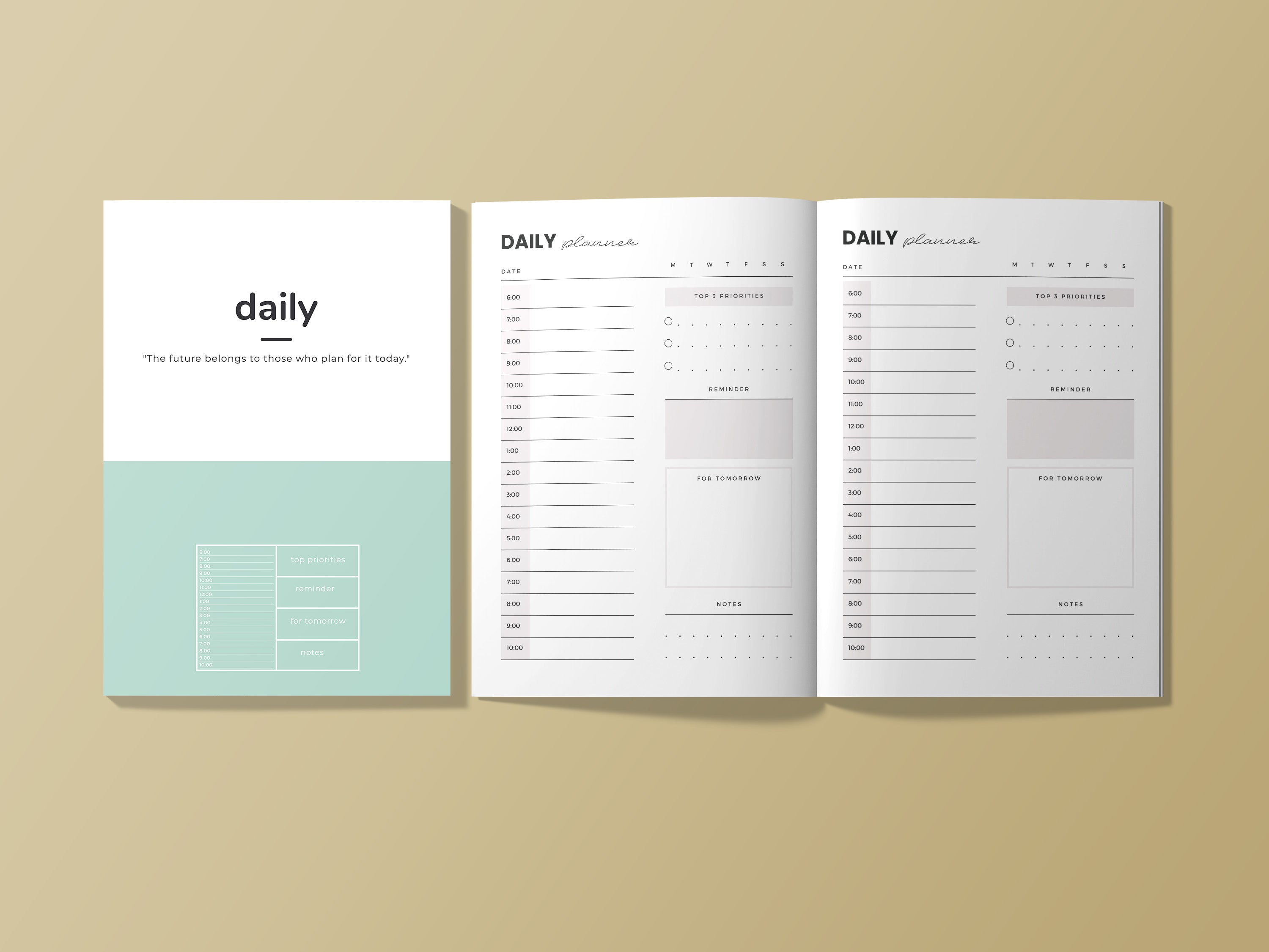 Daily Planner Journal | A5 Notebook